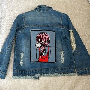 Alisa style denim jacket, size 6, used, great condition